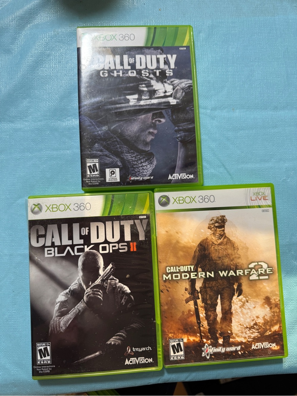Xbox 360- 7  Call of Duty games